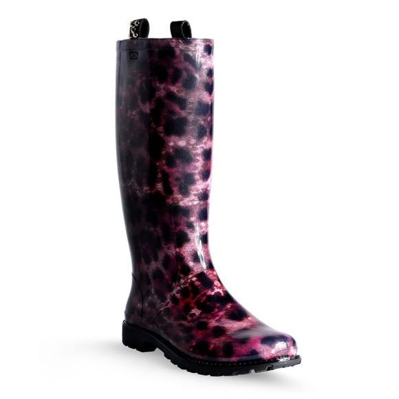 NEW Just Cavalli Leopard Rain boots - Picture 3 of 5